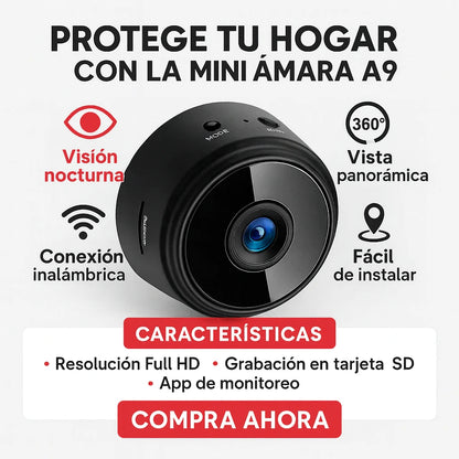 Mini Cámara Inteligente WiFi – Seguridad Compacta
