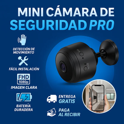 Mini Cámara Inteligente WiFi – Seguridad Compacta